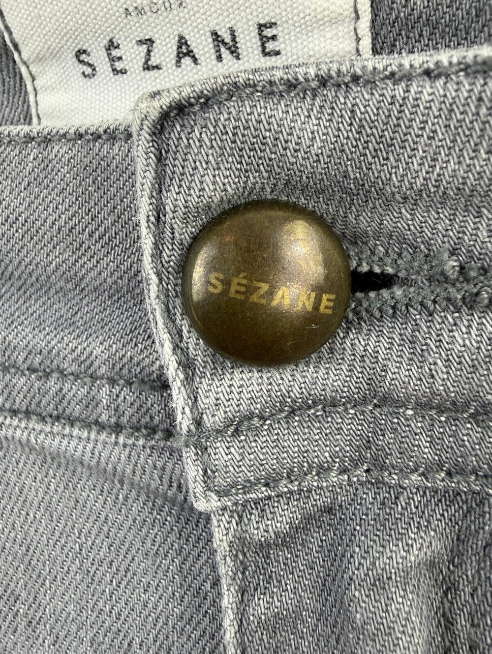 Sézane Women's Gray Mid-Rise Skinny Denim Jeans - Size - 31 - Picture 8 of 9